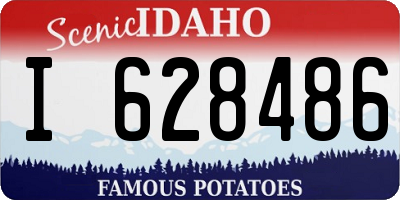 ID license plate I628486