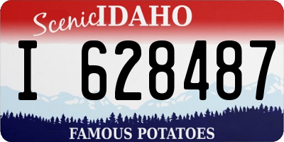 ID license plate I628487