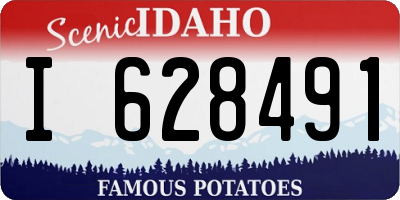 ID license plate I628491