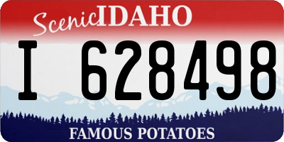 ID license plate I628498