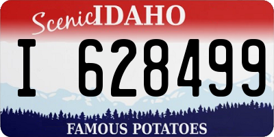 ID license plate I628499