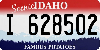 ID license plate I628502