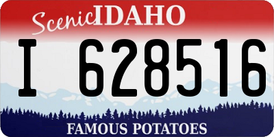 ID license plate I628516