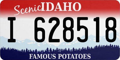 ID license plate I628518
