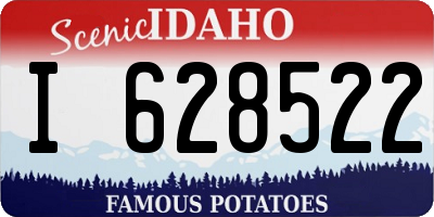 ID license plate I628522