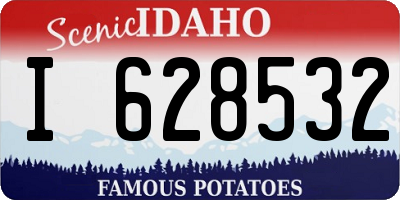 ID license plate I628532