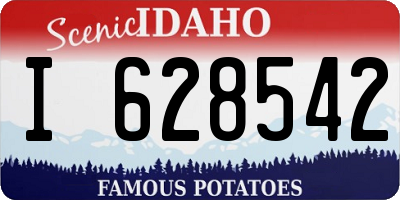ID license plate I628542