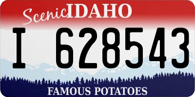 ID license plate I628543