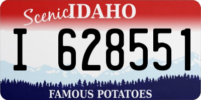 ID license plate I628551