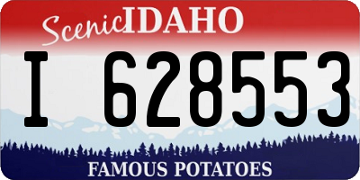 ID license plate I628553