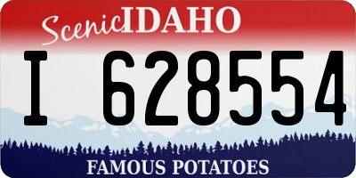 ID license plate I628554