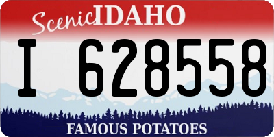 ID license plate I628558