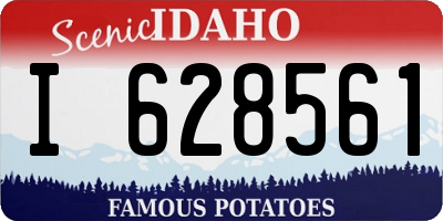 ID license plate I628561
