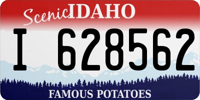 ID license plate I628562