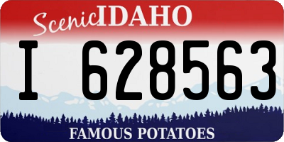 ID license plate I628563