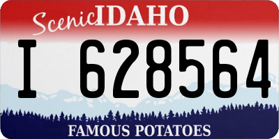 ID license plate I628564