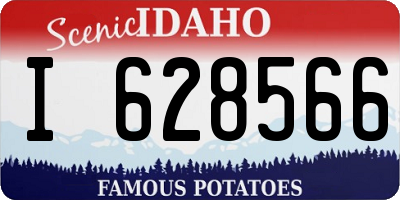 ID license plate I628566