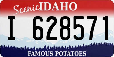 ID license plate I628571