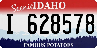 ID license plate I628578