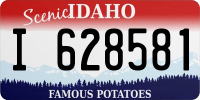 ID license plate I628581