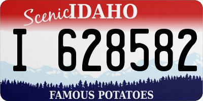 ID license plate I628582