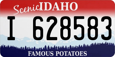 ID license plate I628583
