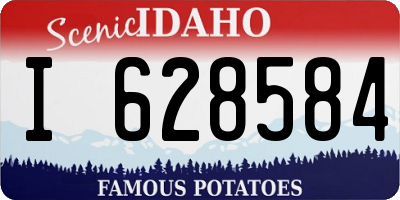 ID license plate I628584
