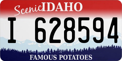 ID license plate I628594