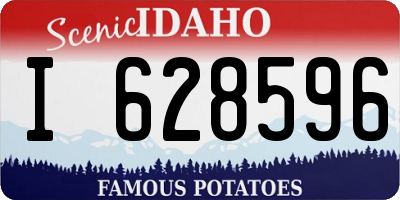 ID license plate I628596