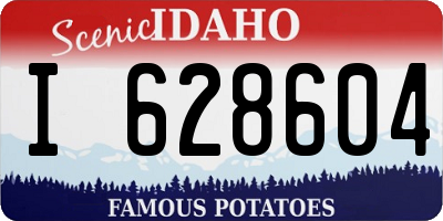 ID license plate I628604