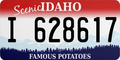 ID license plate I628617