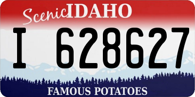 ID license plate I628627