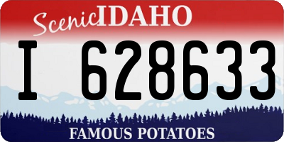 ID license plate I628633