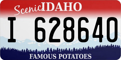 ID license plate I628640