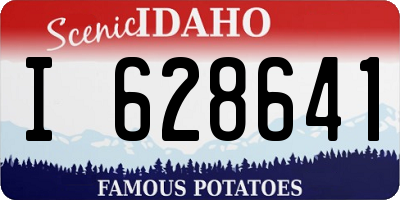 ID license plate I628641