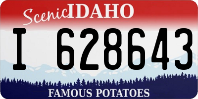 ID license plate I628643