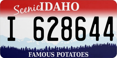 ID license plate I628644