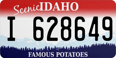 ID license plate I628649