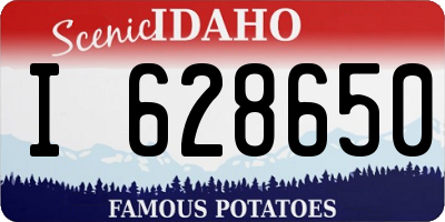 ID license plate I628650