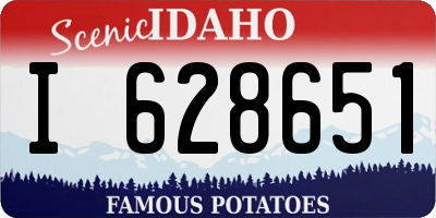 ID license plate I628651