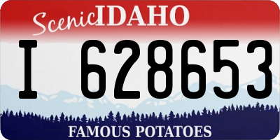 ID license plate I628653