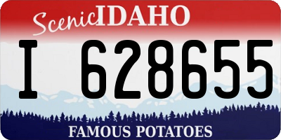 ID license plate I628655