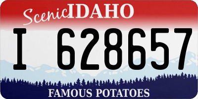 ID license plate I628657