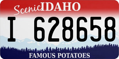 ID license plate I628658