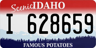 ID license plate I628659