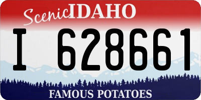 ID license plate I628661