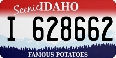 ID license plate I628662