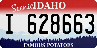 ID license plate I628663