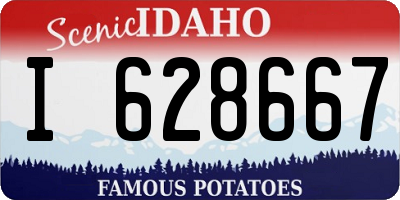 ID license plate I628667
