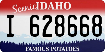 ID license plate I628668